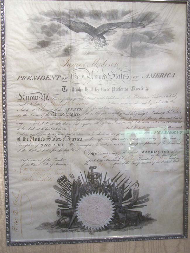 A Rare War of 1812 Naval Commission signed by President JAMES MADISON appointing David Deacon as Master Commandant on Dec. 10, 1814. — image 6